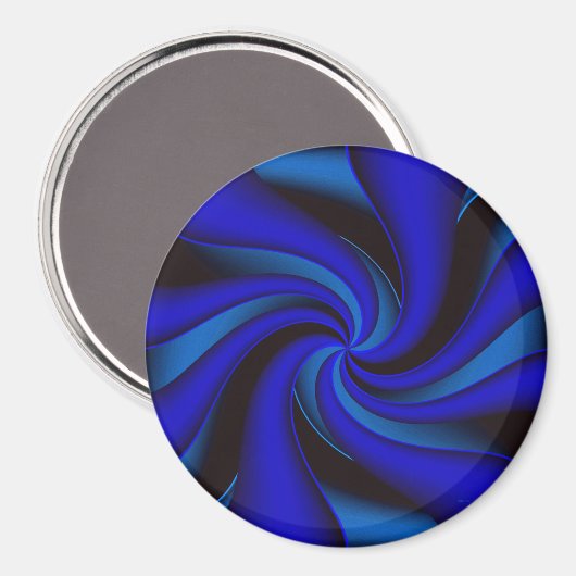 Elegance en bleu.... magnet (Vorderseite/Rückseite)