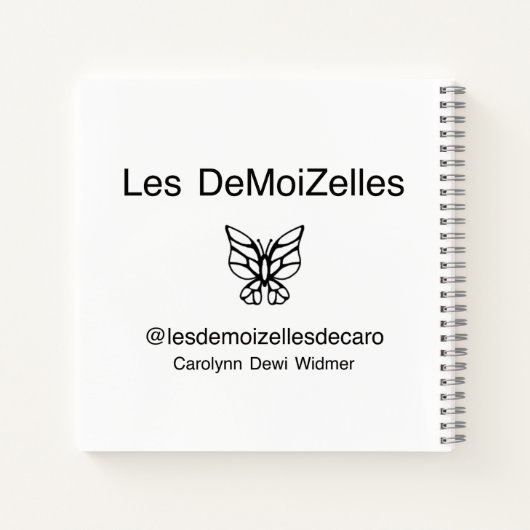 Elegance enthüllt Mode Notizblock (Rückseite)