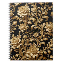 Elegance enthüllt: Schwarze und goldene Blüte