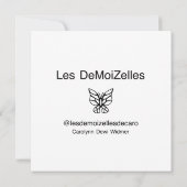 Elegance Enthüllte Mode-Grußkarte (Rückseite)