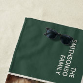 elegance family Photos collages merry Christmas Strandtuch (Beispiel)