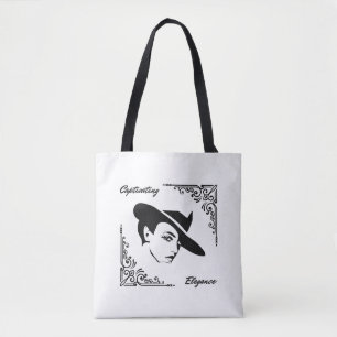 Elegance faszinieren Schöne moderne Frau Tasche