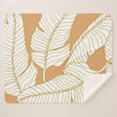 Elegance Floral: Abstraktes Muster Hintergrund. Sherpadecke (Vorderseite (Horizontal))