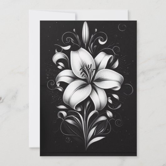 Elegance Floral Einladung (Rückseite)