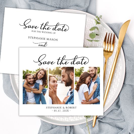 Elegance Foto Budget Hochzeit Speichern Sie die Da