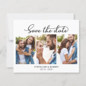 Elegance Foto Budget Hochzeit Speichern Sie die Da (Vorderseite)