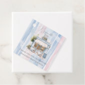 Elegance French Cafe Baby Shower Geschenkanhänger (Beispiel)