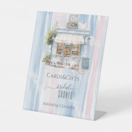 Elegance French Cafe Brautparty Geschenk Sockelschild