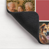 elegance gift for Photos collage merry Christmas Mousepad (Ecke)