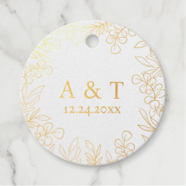 Elegance greenerity Foil Favor Tag
