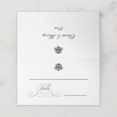 Elegance | Hochzeitsgefaltete Platzkarten (Außenseite Aufgefaltet)