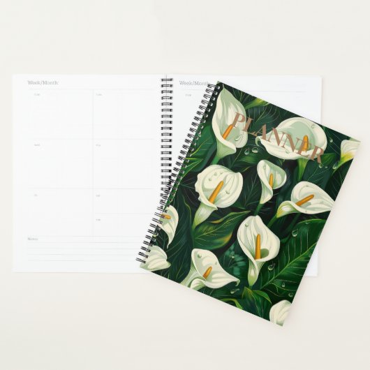 Elegance in Bloom: Calla Lily Designed Planner Planer (Anzeige)
