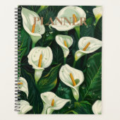 Elegance in Bloom: Calla Lily Designed Planner Planer (Vorderseite)