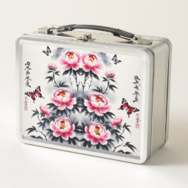  Elegance in Bloom: Floral and Landscape Harmony Metall Brotdose