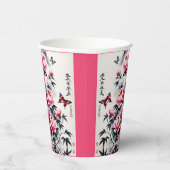  Elegance in Bloom: Floral and Landscape Harmony Pappbecher (Rechts)