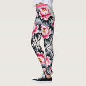 Elegance in Bloom: Floral Harmony printed Leggings (Links)