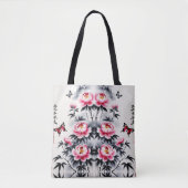 Elegance in Bloom: Floral Harmony printed Tasche (Vorderseite)