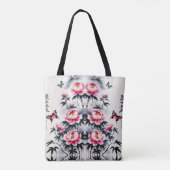 Elegance in Bloom: Floral Harmony printed Tasche (Rückseite)