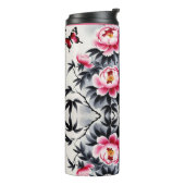 Elegance in Bloom: Floral Harmony printed Thermosbecher (Nach links gedreht)
