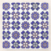 Elegance in Blue Blooms Untersetzer (Vorderseite)