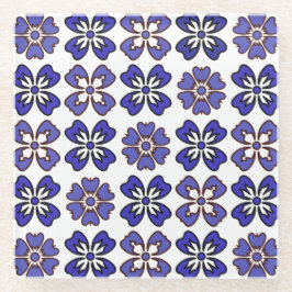 Elegance in Blue Blooms Untersetzer