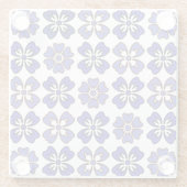 Elegance in Blue Blooms Untersetzer (Rückseite)