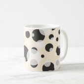 ✨ Elegance in Circles: Polka Dots Muster Tasse (VorderseiteRechts)