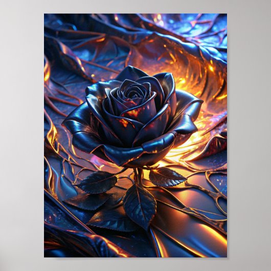 "Elegance in Contrast" Poster (Vorne)