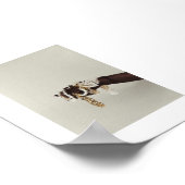 "Elegance in Hand" - Minimalistisches Schmuckposte Poster (Ecke)