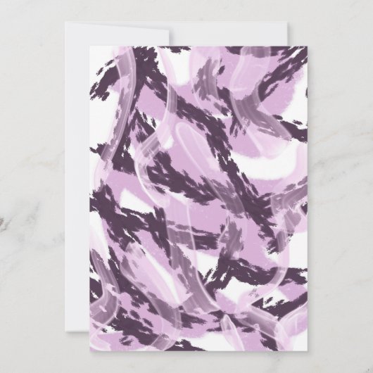 Elegance in Lavens Einladung (Rückseite)