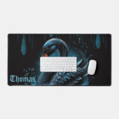 Elegance in motion, the black swan, schreibtischunterlage (Tastatur & Maus)