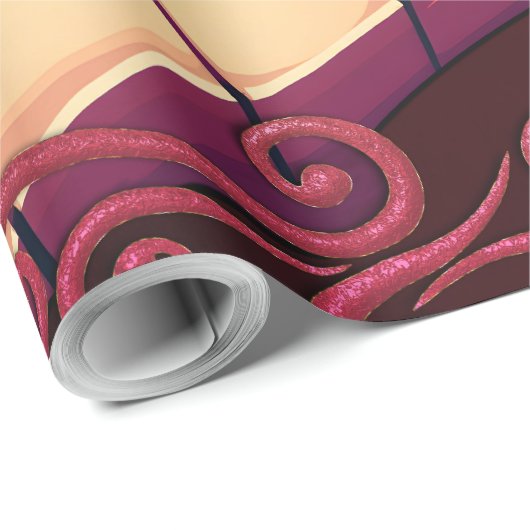 Elegance in motion, the curved piano geschenkpapier (Rolleneckpunkt)