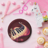 Elegance in motion, the curved piano.  pappteller (Party)