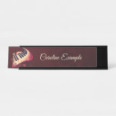 Elegance in motion, the curved piano. schreibtischnamensplakette (Vorderseite )