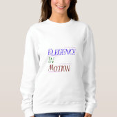 Elegance in Motion Typography Women's Hoodie | Min (Vorderseite)