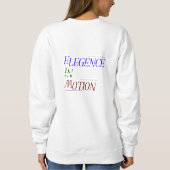 Elegance in Motion Typography Women's Hoodie | Min (Rückseite)