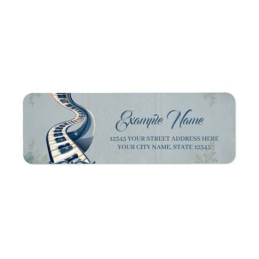 Elegance in piano keys and blossoms. (Vorne)