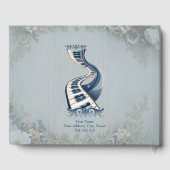 Elegance in piano keys and blossoms. gästebuch (Rückseite)