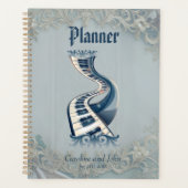 Elegance in piano keys and blossoms.  planer (Vorderseite)