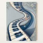 Elegance in piano keys and blossoms.  planer (Rückseite)