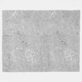 "Elegance in Silver: Strohblüten aus Hibiskus" Fleecedecke (Vorderseite (Horizontal))