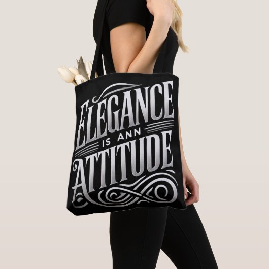 Elegance Is an Attitude – Luxe Statement Tote Tasche (Von Nahem)