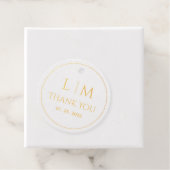 Elegance Klassischer Text und Monogramm Classic Geschenkanhänger (Mit Box)
