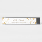 Elegance Marble Custom Namesplate Schreibtischnamensplakette (Vorderseite )