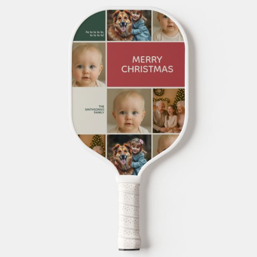 elegance merry bright joy Christmas Pickleball Schläger (Vorderseite)