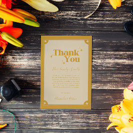 Elegance Modern Vintag Dankeschön Card Dankeskarte