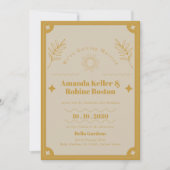 Elegance Moderne Hochzeit Einladung (Vorderseite)