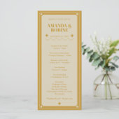 Elegance Moderne Hochzeitsprogramme (Stehend Vorderseite)