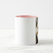 Elegance Monochrome Keramik Muster Gilded Touchs Tasse (Zentrum)