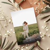 Elegance Monogram Foto Qr Code Wedding Einladung